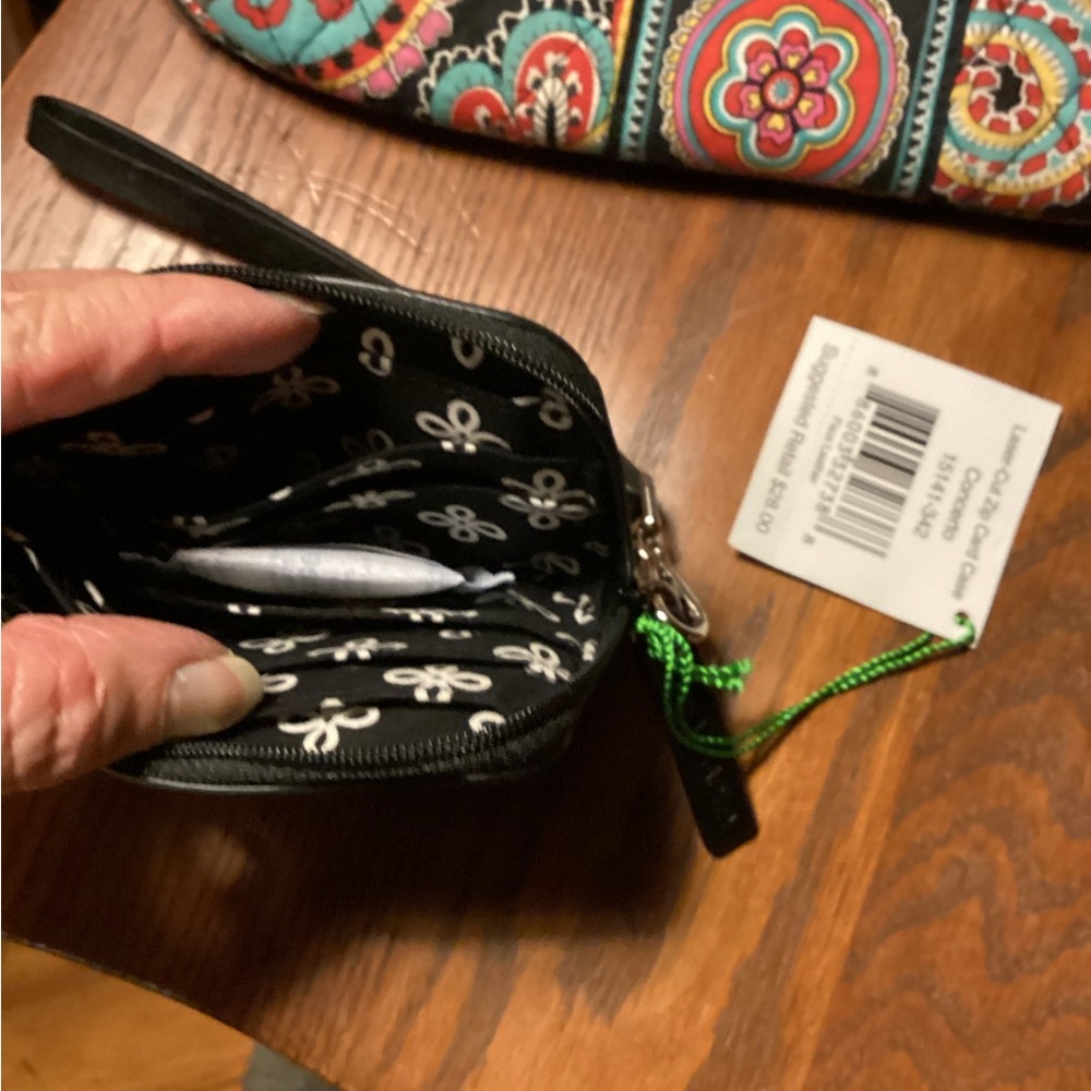 Wallet - Black with beads. - Picture 3 of 4